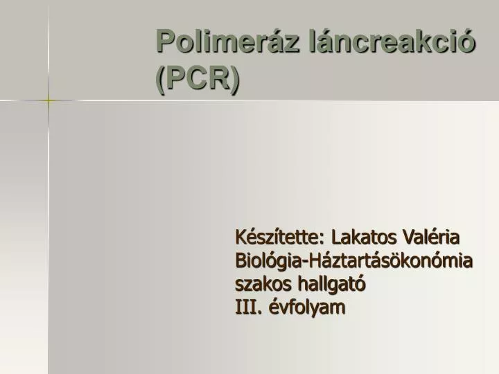 polimer z l ncreakci pcr