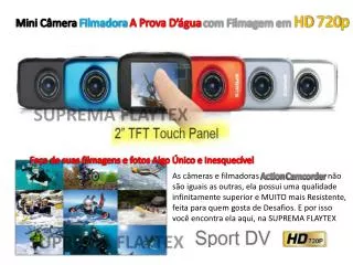 Mini Câmera Filmadora A Prova D’água com Filmagem em HD 720p