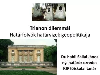 trianon dilemm i hat rfoly k hat rvizek geopolitik ja