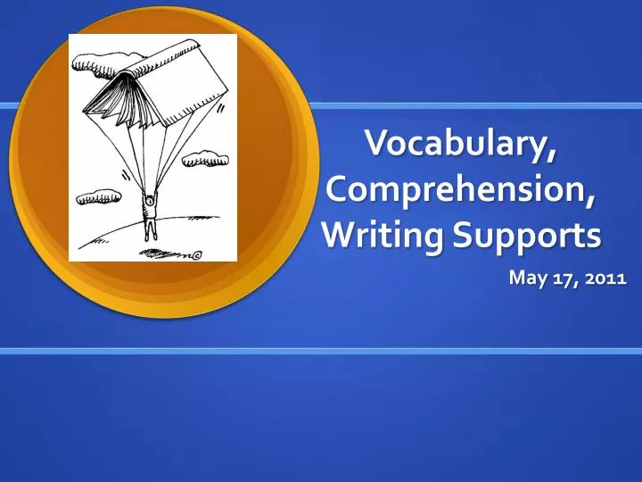 vocabulary comprehension writing supports