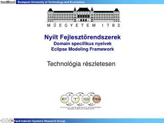 ny lt fejleszt rendszerek domain specifikus nyelvek eclipse modeling framework