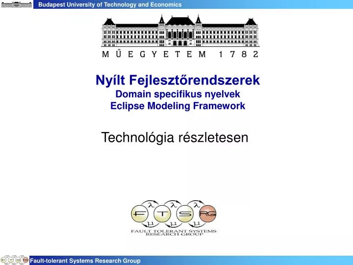 ny lt fejleszt rendszerek domain specifikus nyelvek eclipse modeling framework