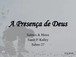 a presen a de deus