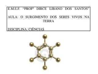 e m e f prof dirce libano dos santos aula o surgimento dos seres vivos na terra disciplina ci ncias