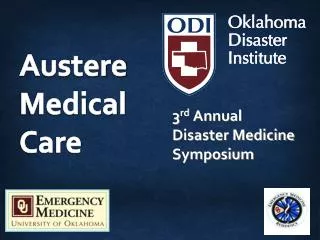 3 rd Annual Disaster Medicine Symposium