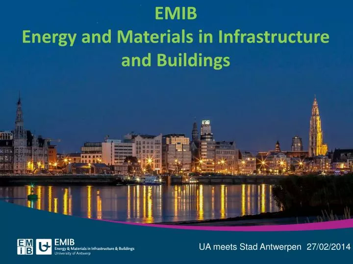emib energy and materials in infrastructure and buildings