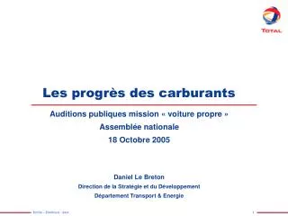 les progr s des carburants