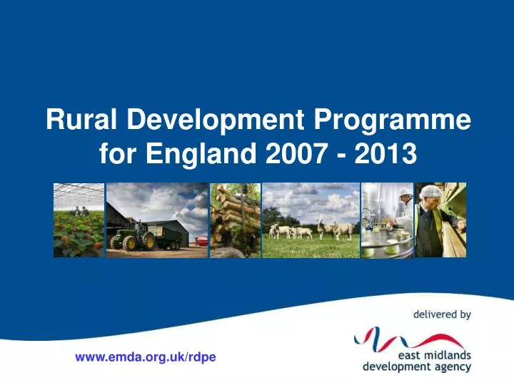 rural development programme for england 2007 2013