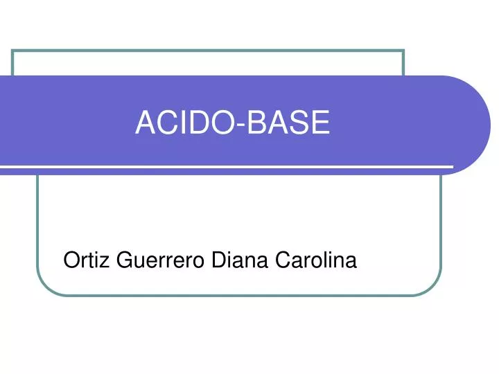 acido base