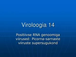 viroloogia 14