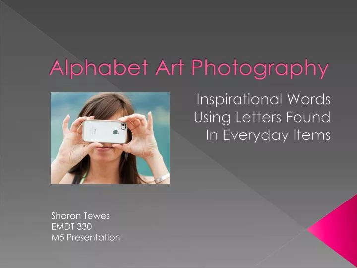 alphabet art photography