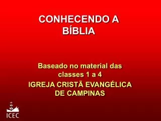 conhecendo a b blia