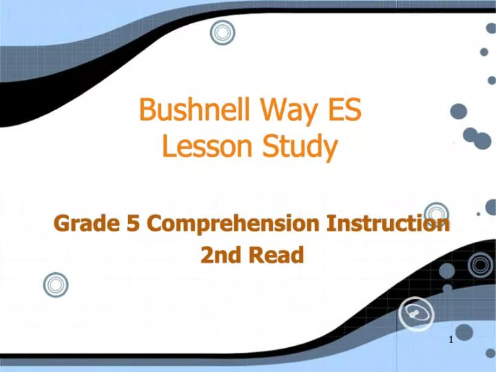 bushnell way es lesson study