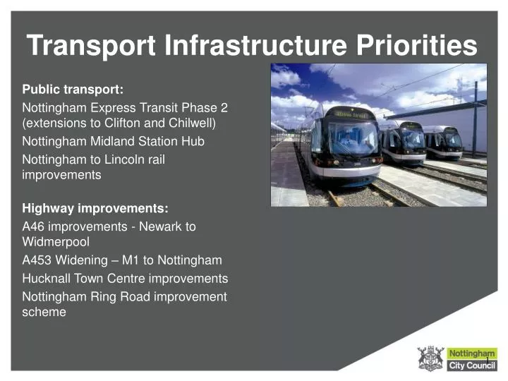 transport infrastructure priorities