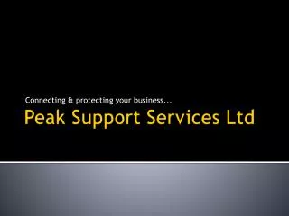 Peak Support Services Ltd