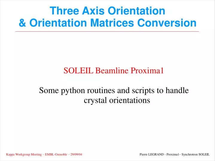 soleil beamline proxima1 some python routines and scripts to handle crystal orientations