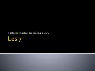 faktorisering deur groepering emdo