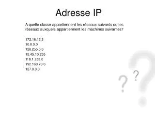 adresse ip