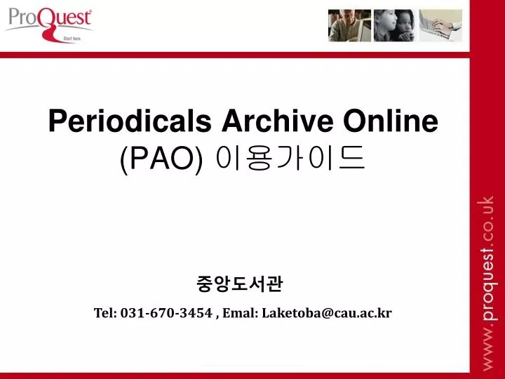 periodicals archive online pao
