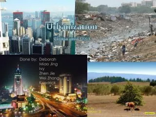 Urbanization China and USA