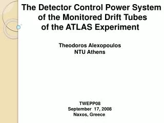 The Detector Control Power System of the Monitored Drift Tubes of the ATLAS Experiment