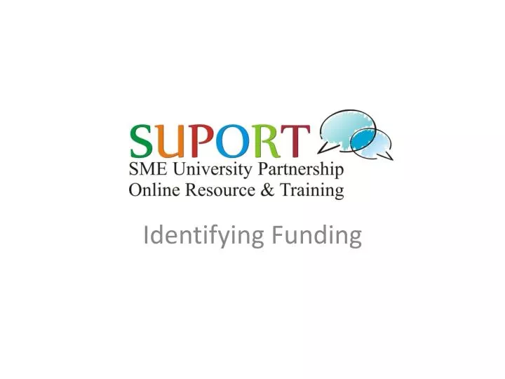 identifying funding