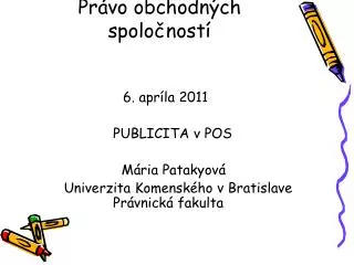 pr vo obchodn ch spolo nost