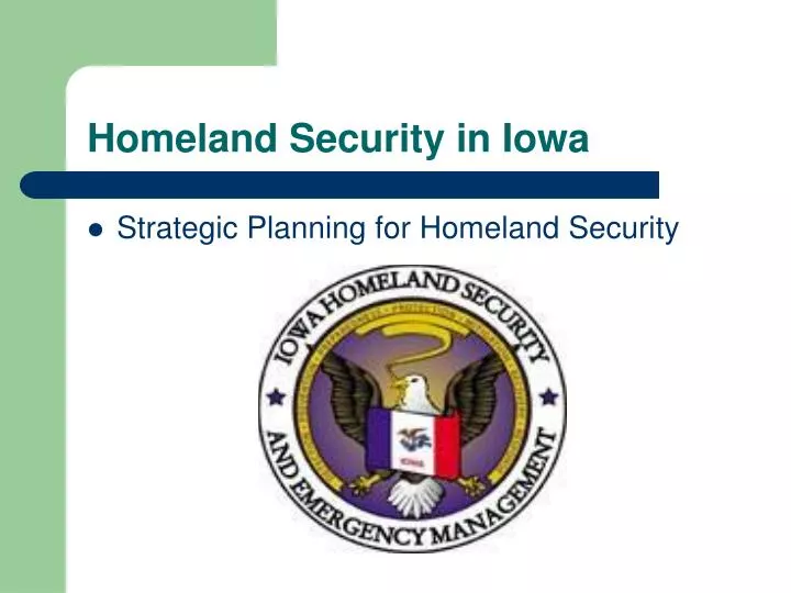 homeland security in iowa