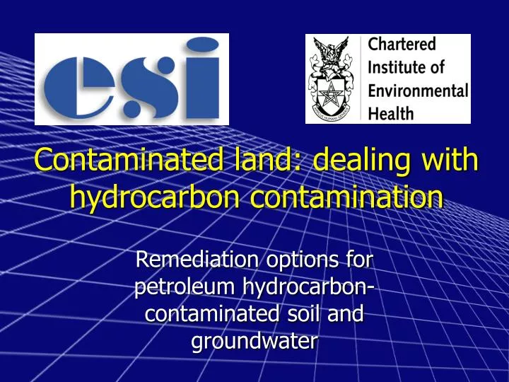 contaminated land dealing with hydrocarbon contamination