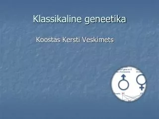 klassikaline geneetika