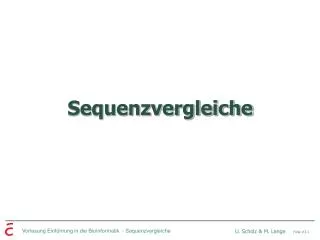 sequenzvergleiche