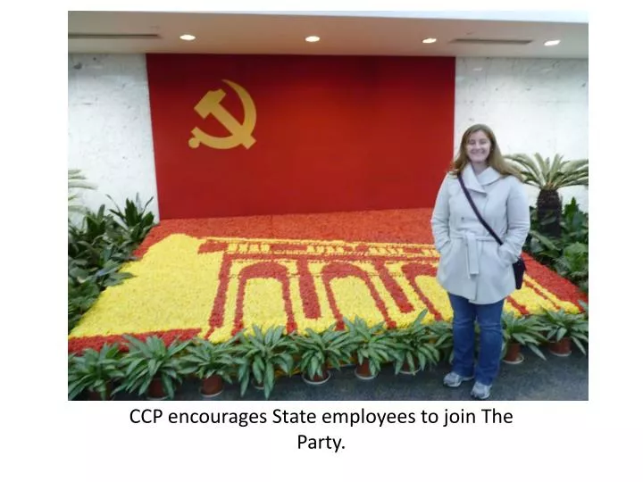 ccp encourages state employees to join the party
