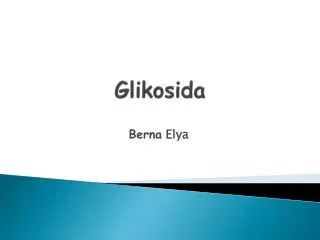 glikosida