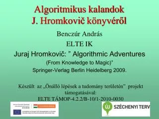 algoritmikus kalandok j hromkovi k nyv r l