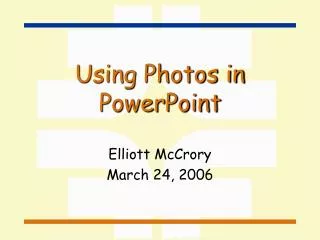 using photos in powerpoint