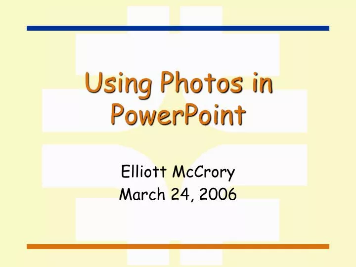 using photos in powerpoint