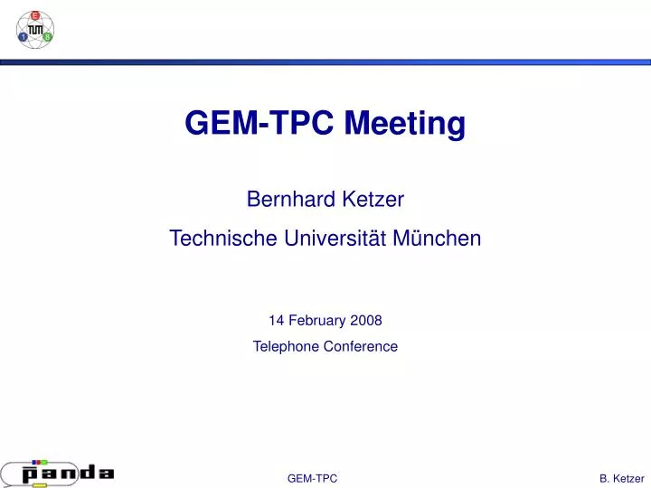 gem tpc meeting
