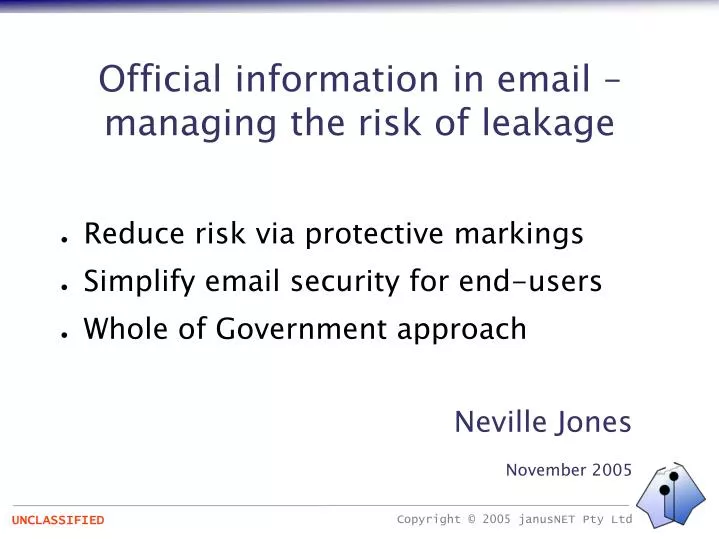 official information in email managing the risk of leakage