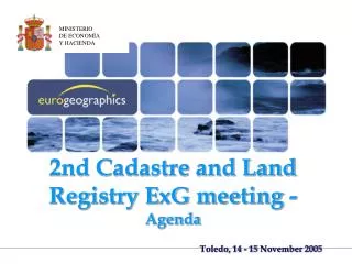 2nd Cadastre and Land Registry ExG meeting - Agenda