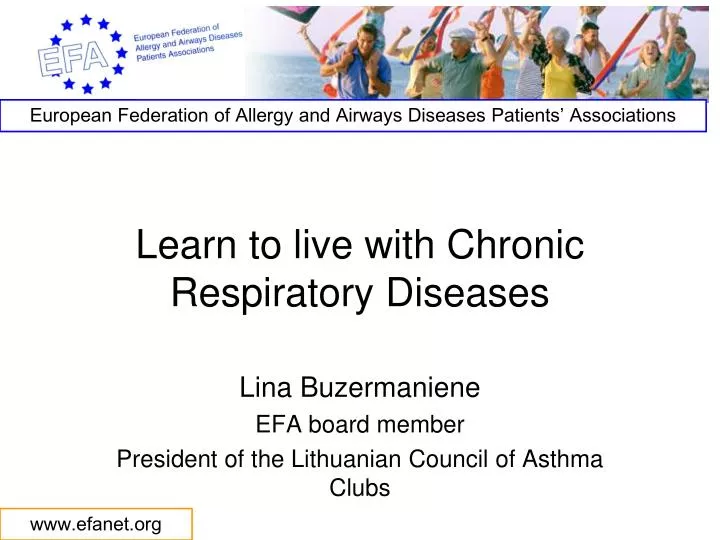 learn to live with chronic respiratory diseases
