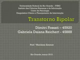 transtorno bipolar