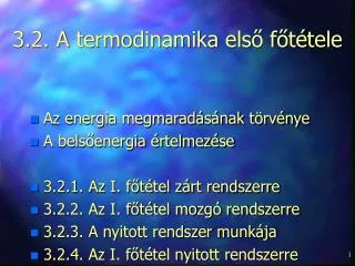 3 2 a termodinamika els f t tele