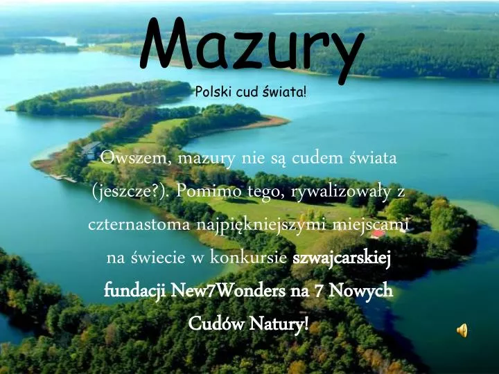 mazury polski cud wiata