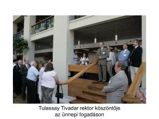Tulassay Tivadar rektor köszöntője az ünnepi fogadáson