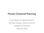 Person Centered Planning - slide 1