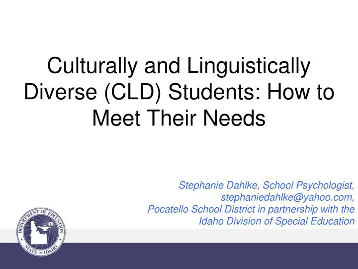 culturally and linguistically diverse cld students how to meet their needs
