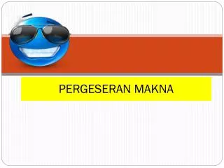 pergeseran makna