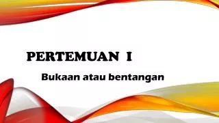 pertemuan i