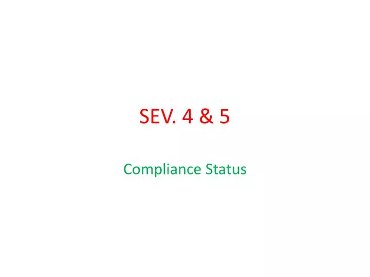 sev 4 5