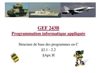 gef 243b programmation informatique appliqu e
